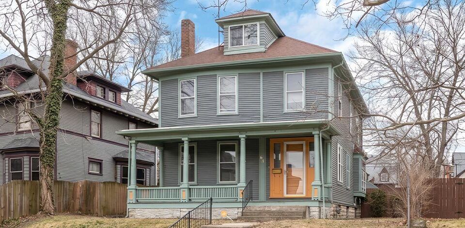 Older residential home at 63 Oxford in Columbus, Ohio, representing the importance of residential property disclosures and due diligence when buying a home in Central Ohio.