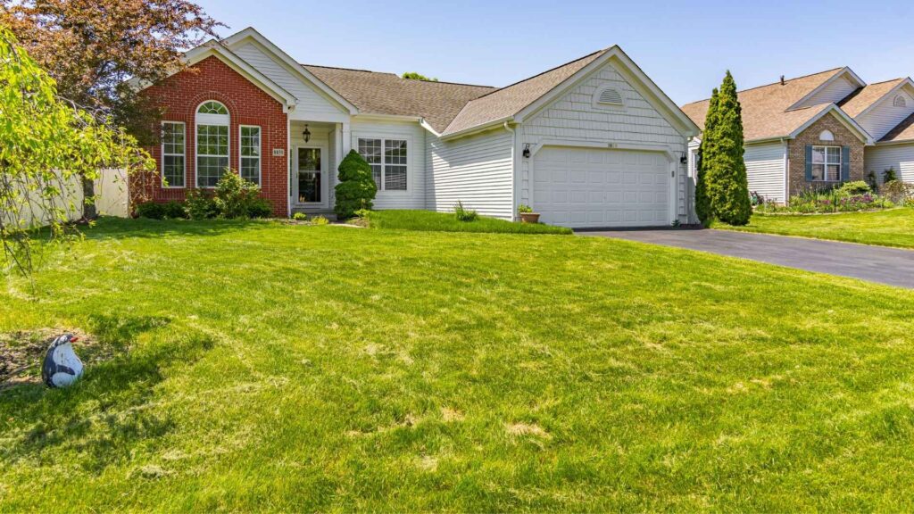 Ground-level view of an Ohio home during a home inspection